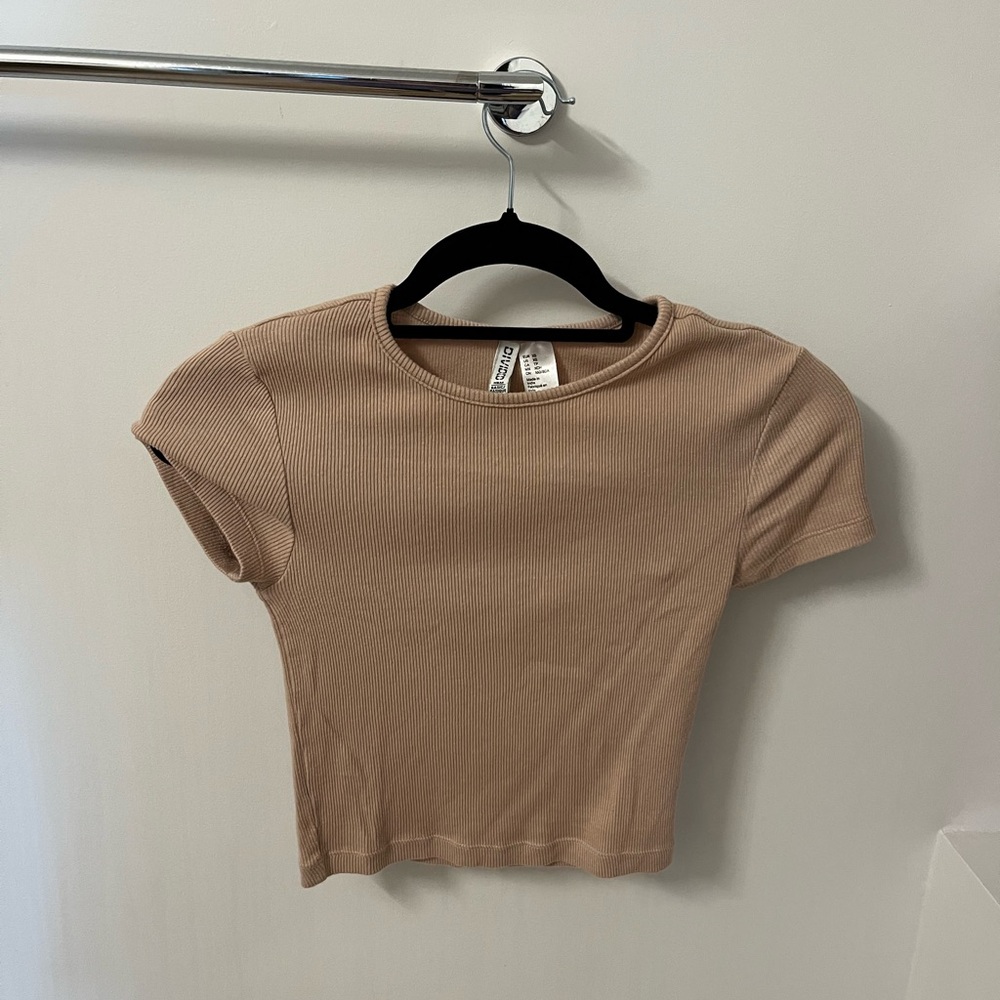 H&M Ribbed Tan Top